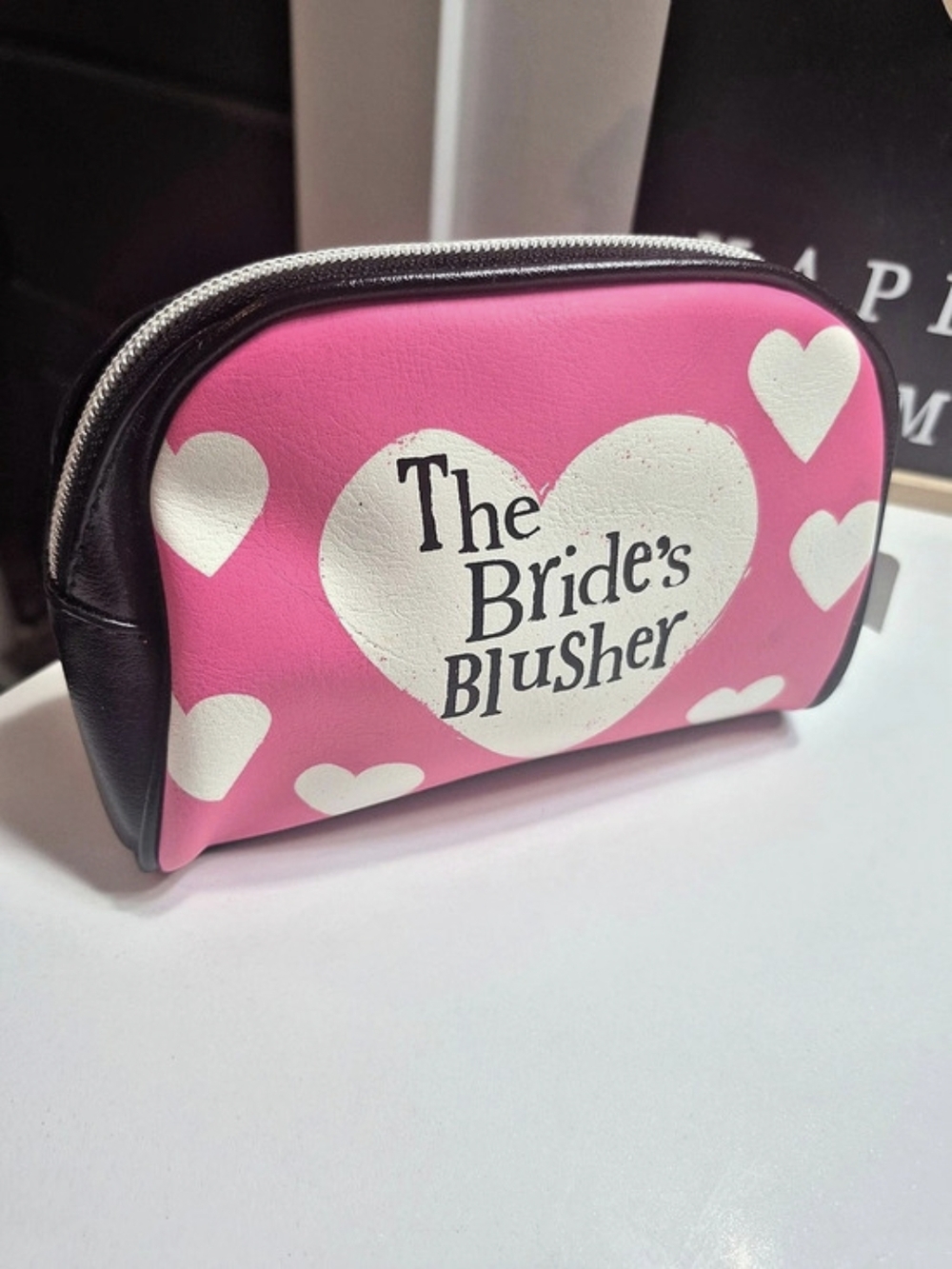 Pier 1 The Blushing Bride Makeup Accessory Case Pink & Black